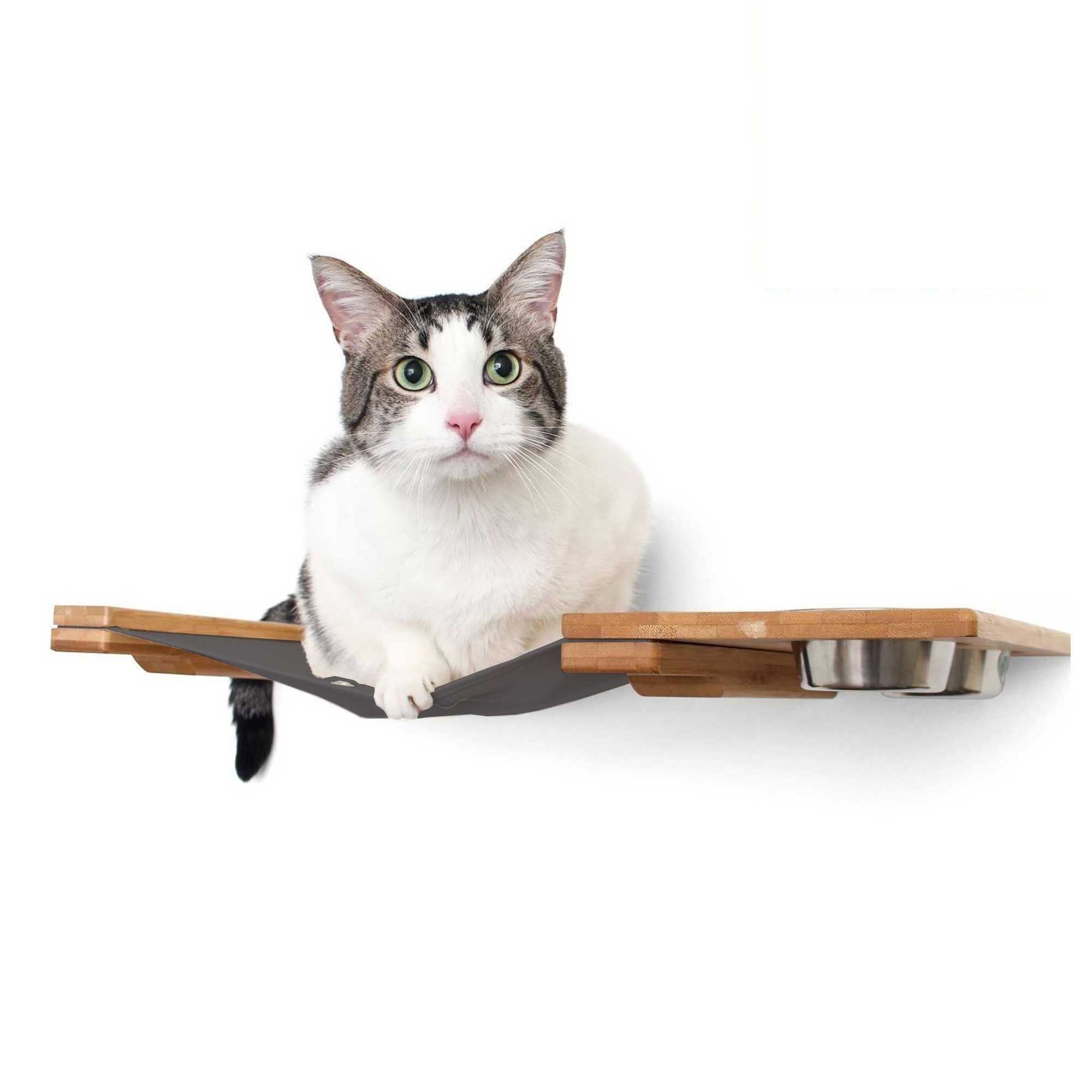 Dog Proof Cat Feeder - Wall-Mounted - Raised