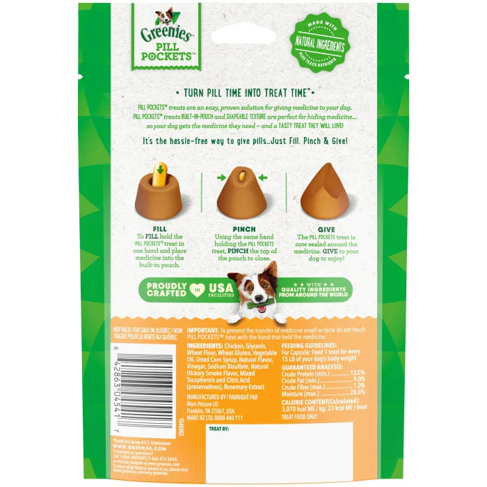 GREENIES Chicken Flavored Capsule Pill Pockets (7.9oz)