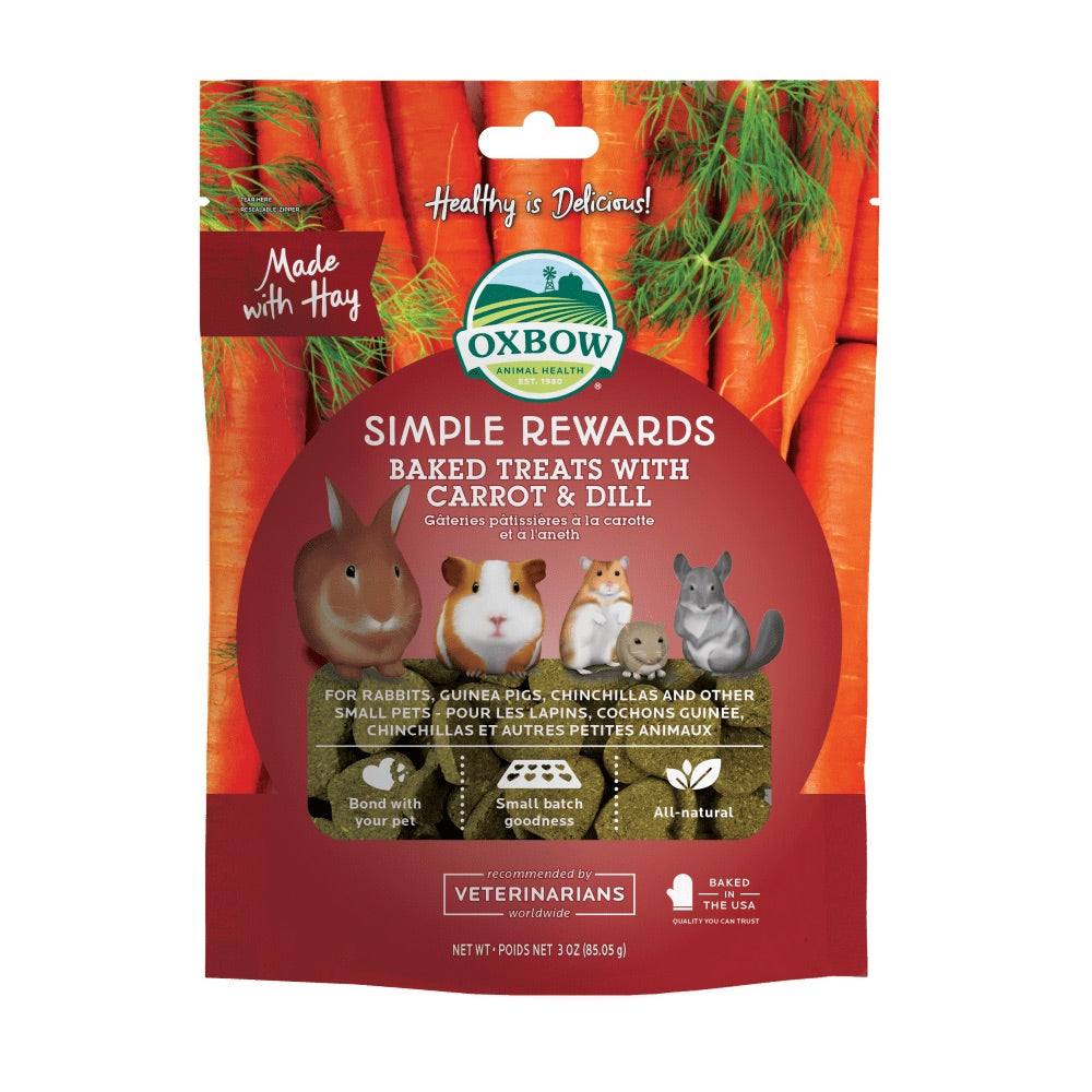 3oz Oxbow Simple Rewards Bakes Treats Carrot & Dill