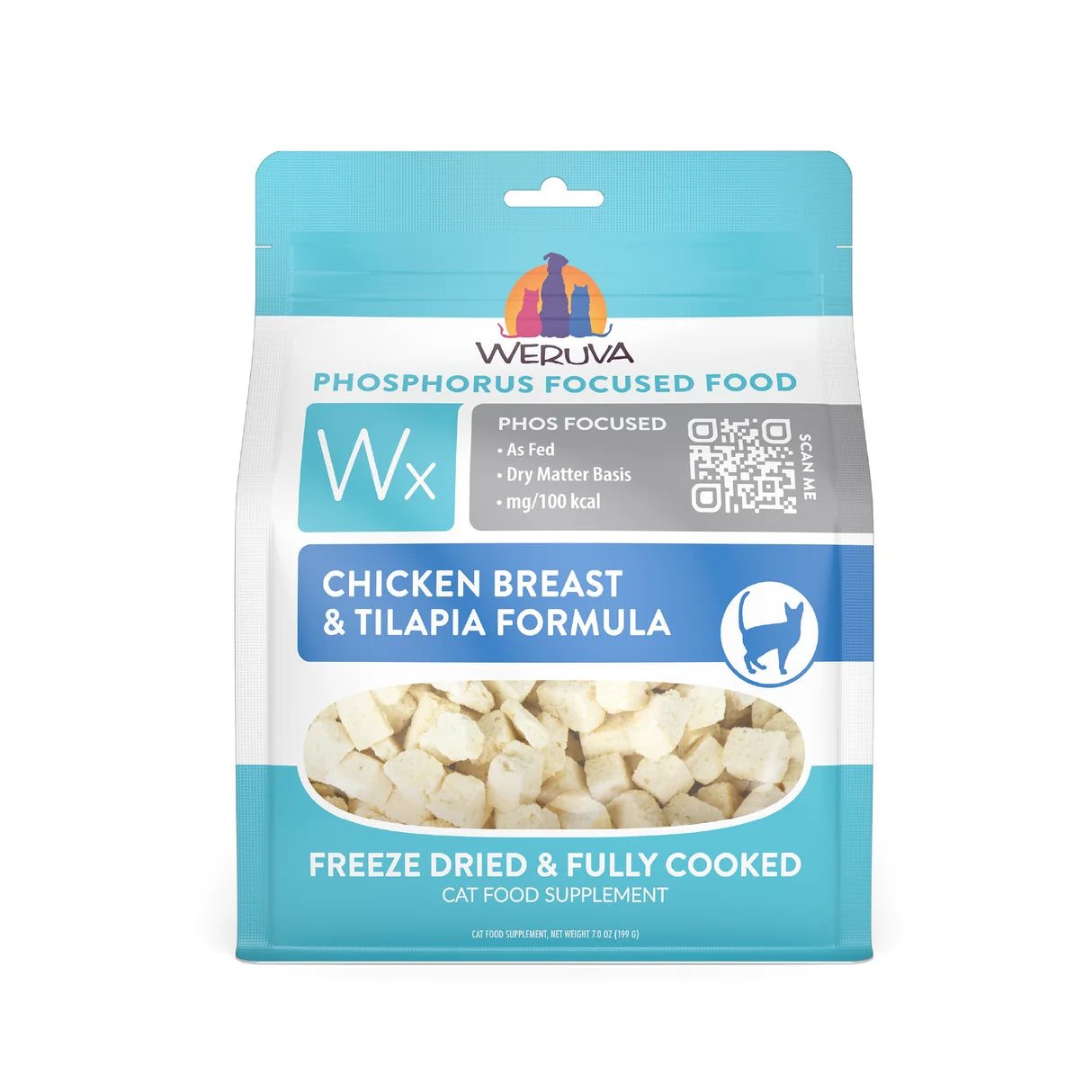 Weruva Cat WX Pho Focused Freeze Dried Chicken Breast & Tilapia Formula