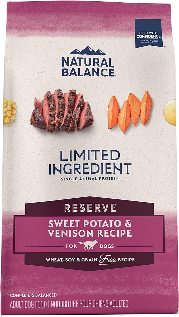 Natural Balance Limited Ingredient Venison, Sweet Potato Dog Food (22lb)