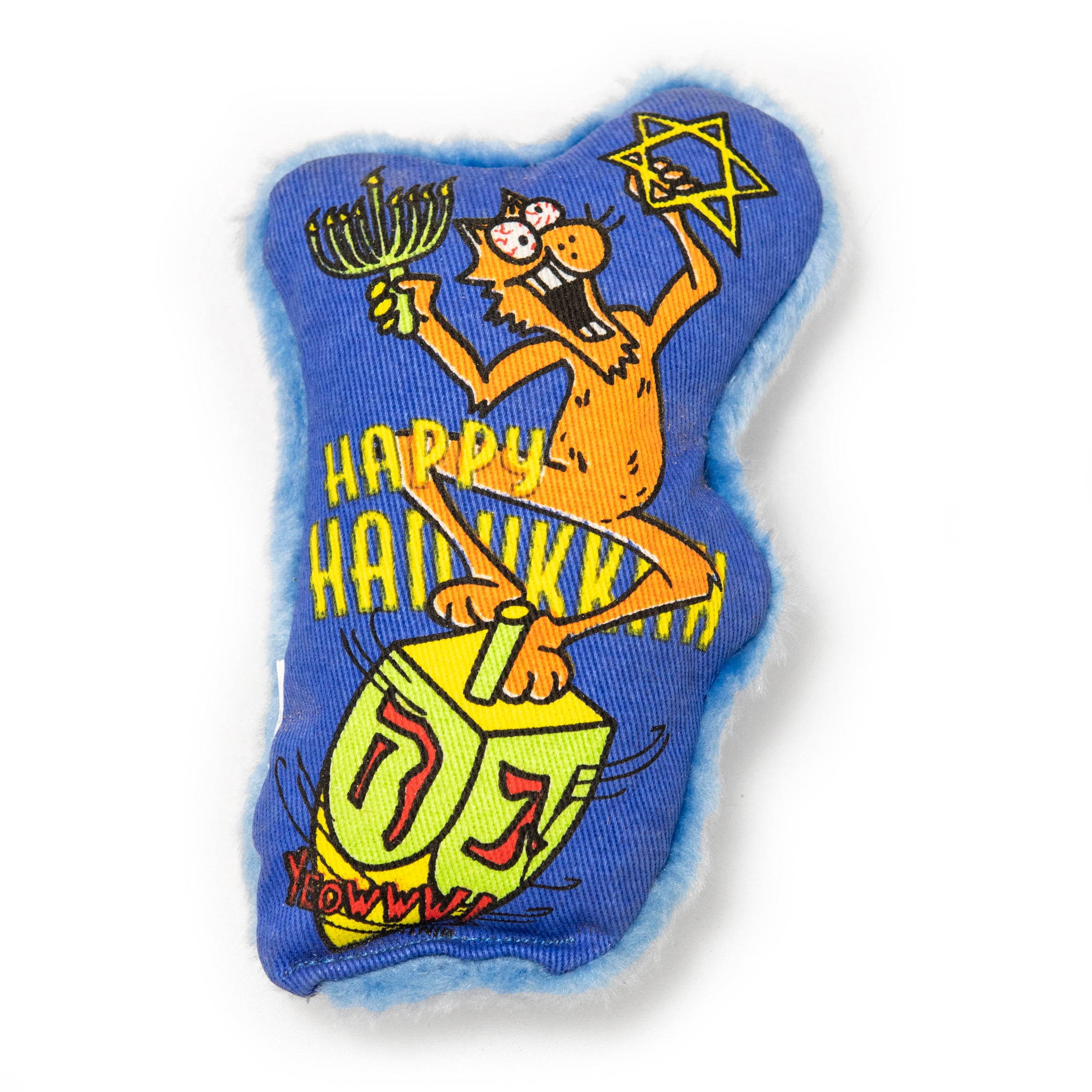 Yeowww Cat Hanukkah Catnip Dreidel Krinkle