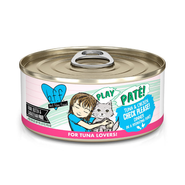 BFF Play Paté Check Please Tuna and Chicken Wet Cat Food (5.5oz)