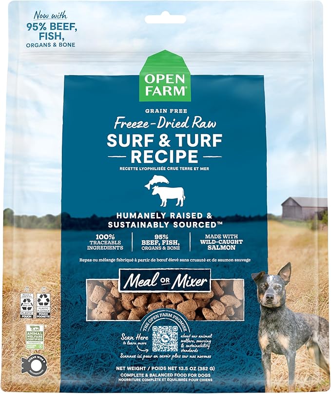 Open Farm Dog Freeze Dried Morsels Surf & Turf