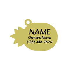 Pineapple Pet ID Tag