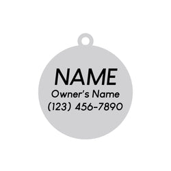 Yin Yang Pet ID Tag