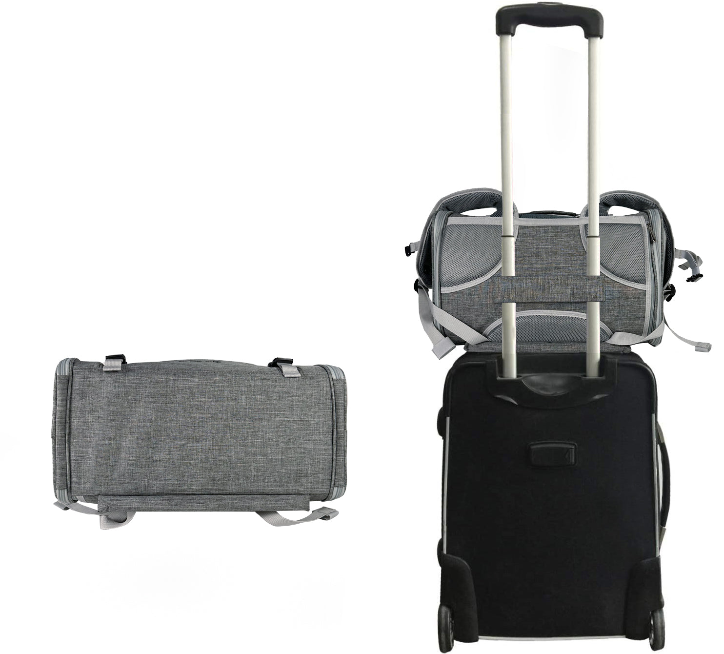 Mr. Peanut's Monterey Series Airline Compliant Horizontal Backpack Pet Carrier