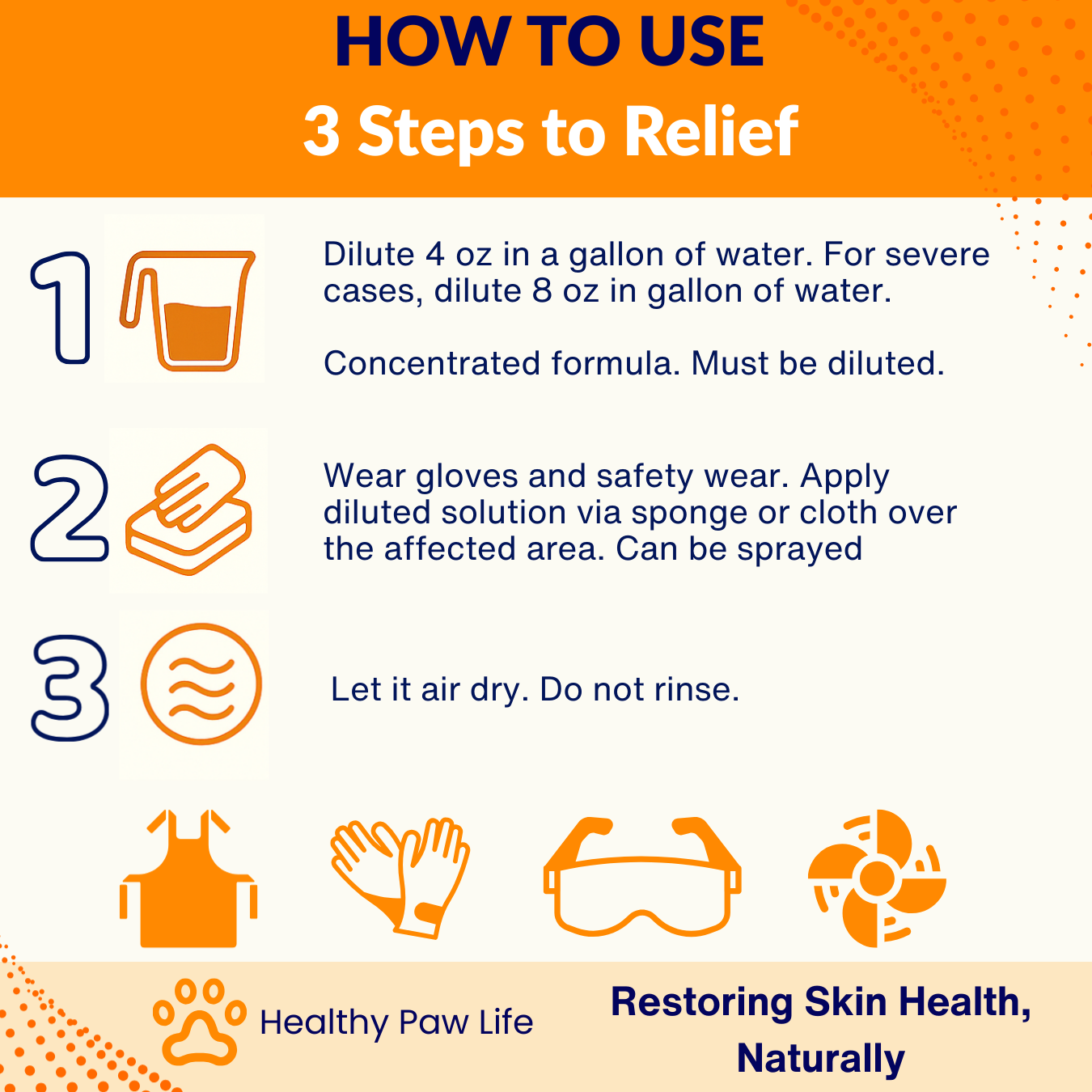 Lime Sulfur Dip – Concentrated Sulfur Solution for Itchy Skin, Mange, Ringworm & Dermatitis – Safe for Dogs, Cats, Puppies, Kittens, Horses, and Livestock