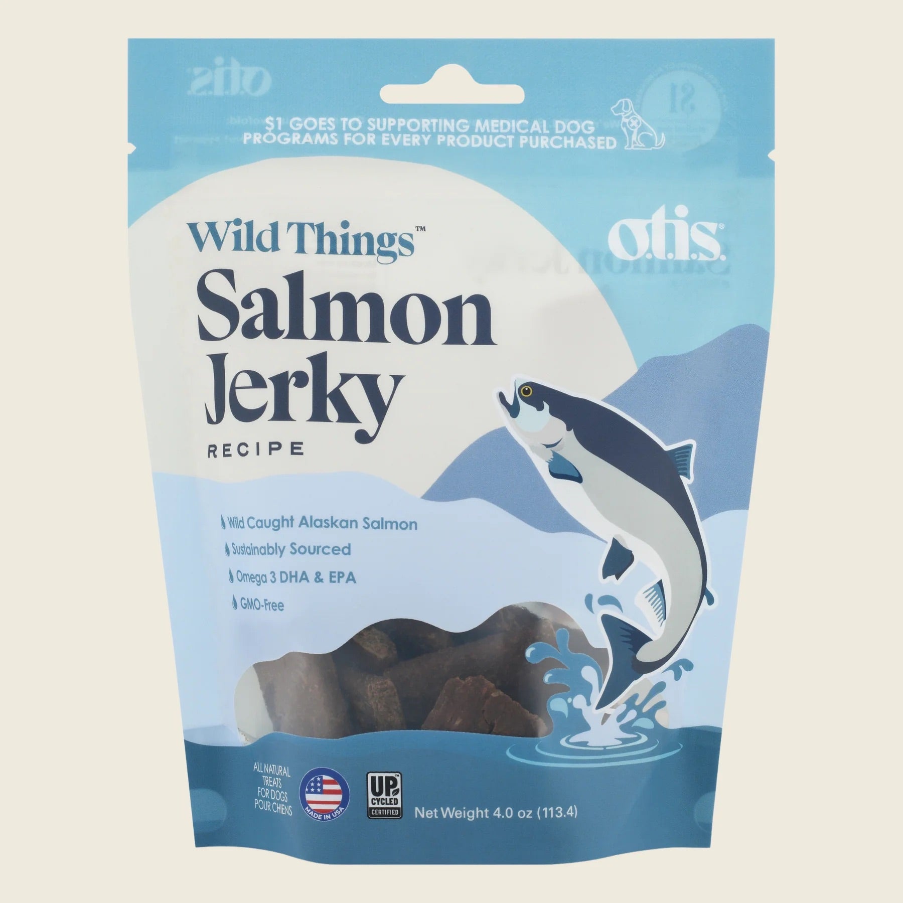 Otis Salmon Jerky Dog Treats (4oz)