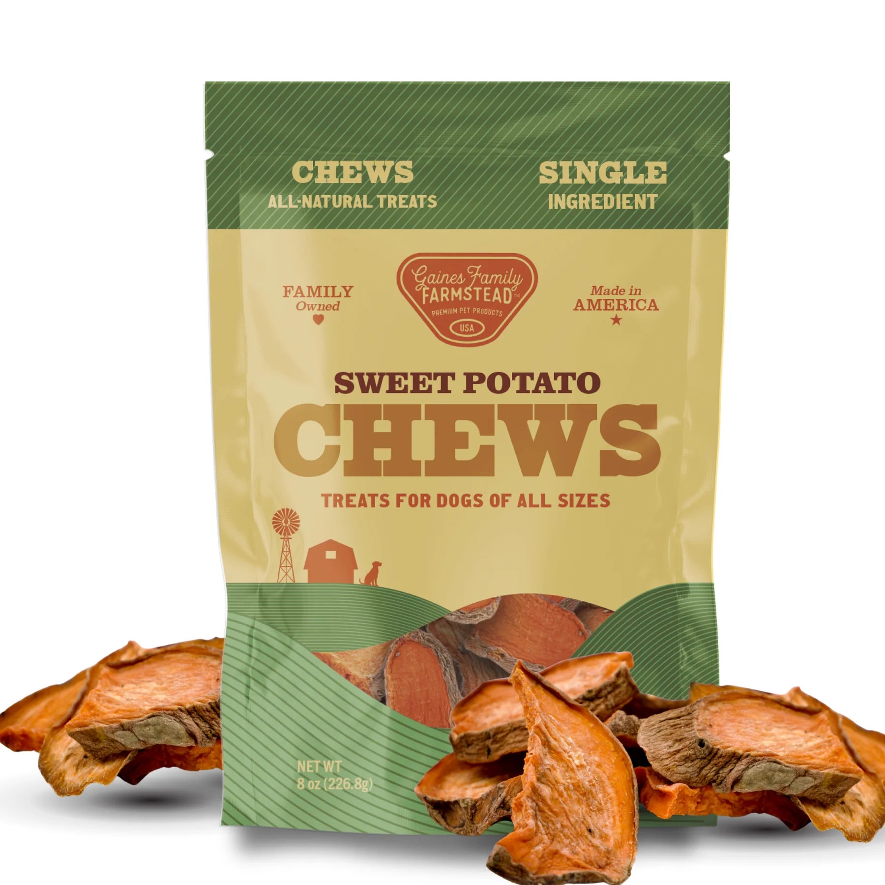 Gaines Family Farmstead Sweet Potato Chews (8oz)