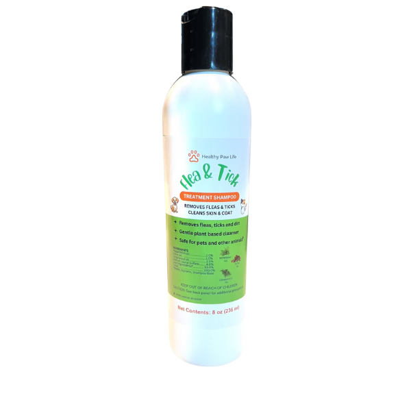 Healthy Paw Life's Flea and Tick Shampoo for Dogs and Cats - Powered by Natural Essential Oils