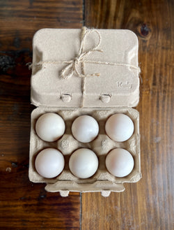 Henlay Duck Egg Cartons - Holds Half Dozen Jumbo Eggs- Blank Flat Top, 2 colors, 20 or 100