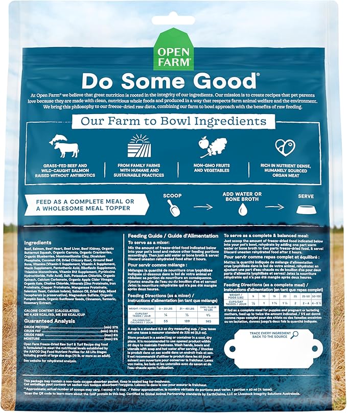 Open Farm Dog Freeze Dried Morsels Surf & Turf