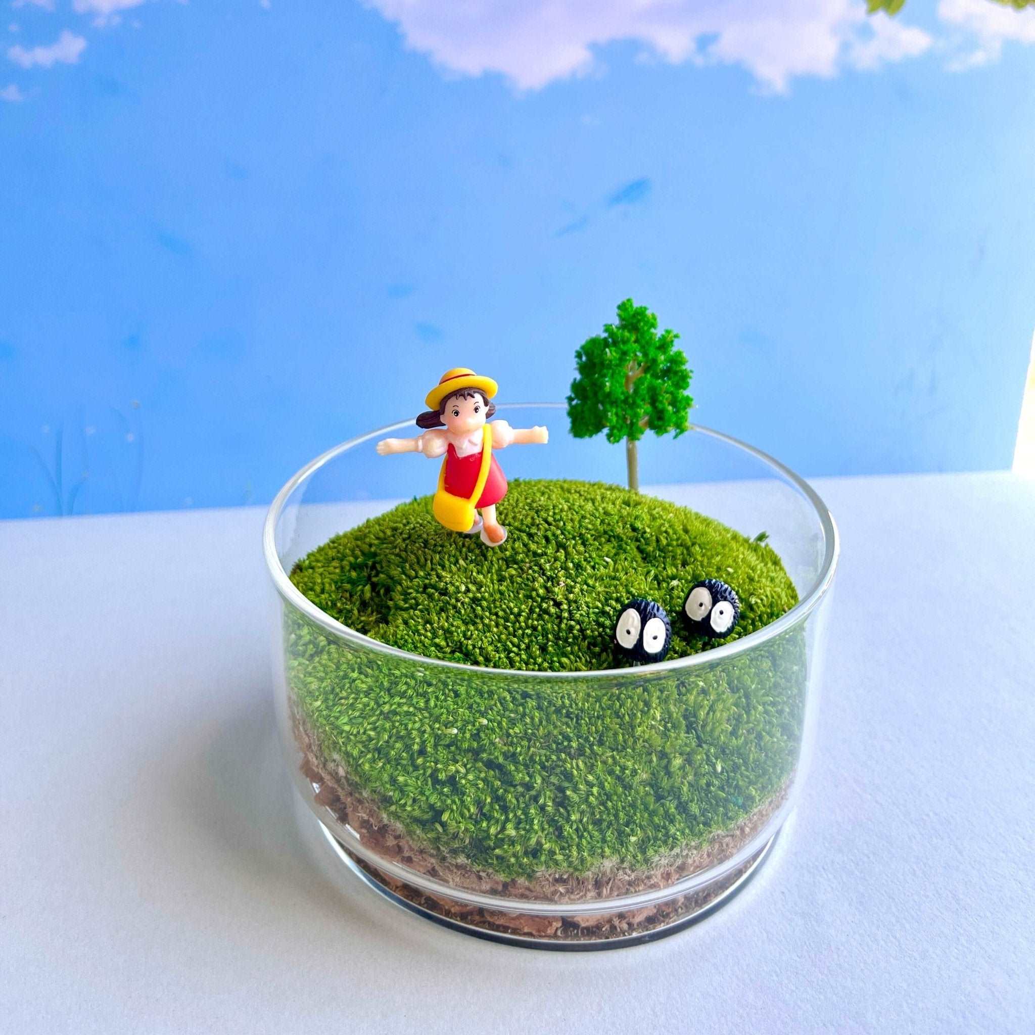 Handcrafted Glass Terrarium Miniature Botanical Garden, Unique Artisan Design, Desktop Decor