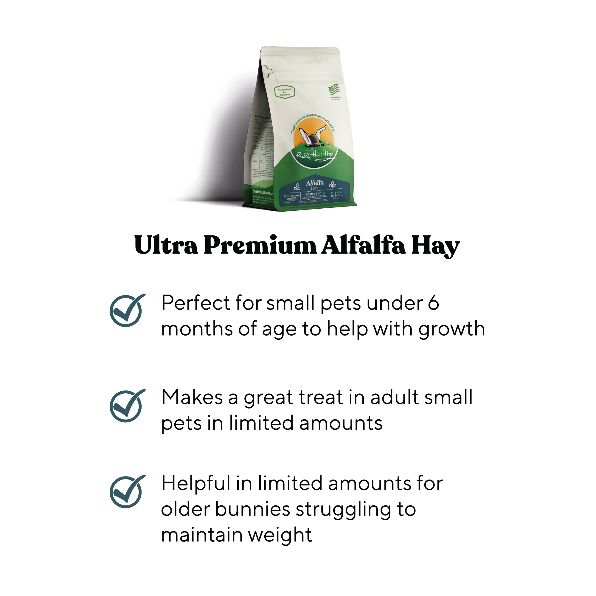 Rabbit Hole Hay Ultra Premium Alfalfa Hay