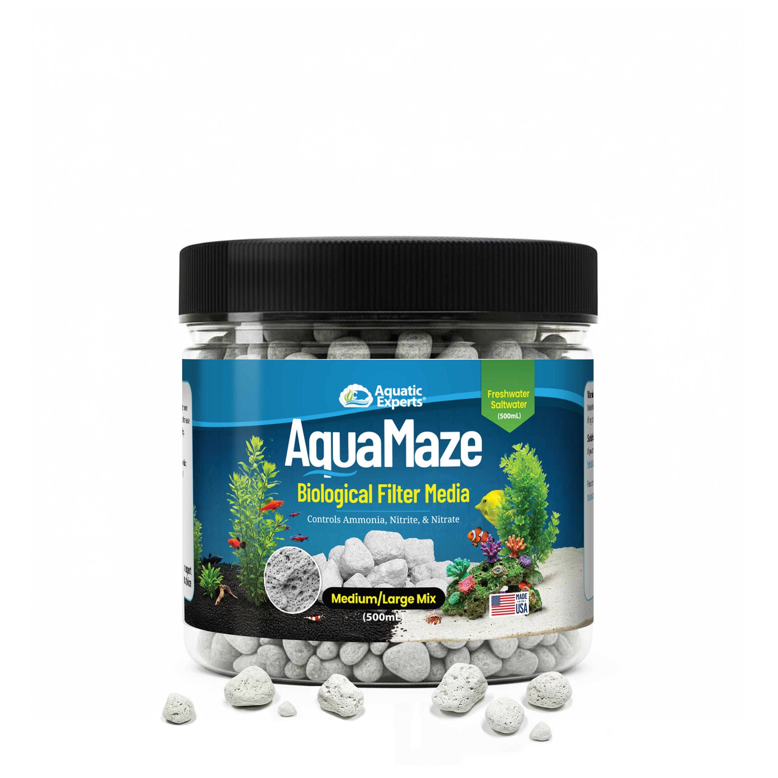 AquaMaze Aquarium Bio Media – Filter for Freshwater & Saltwater | Aquatic Experts
