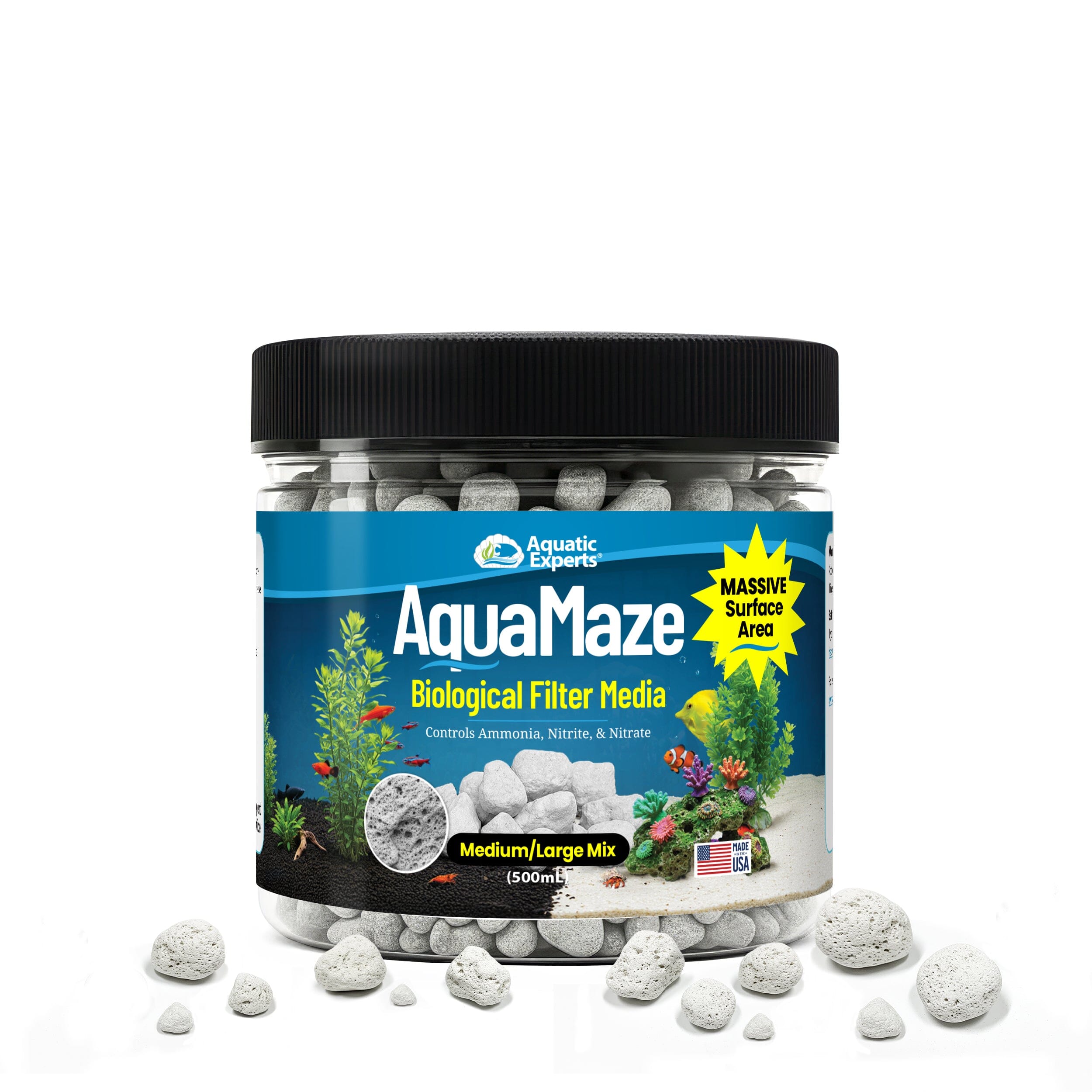 AquaMaze Aquarium Bio Media – Filter for Freshwater & Saltwater | Aquatic Experts