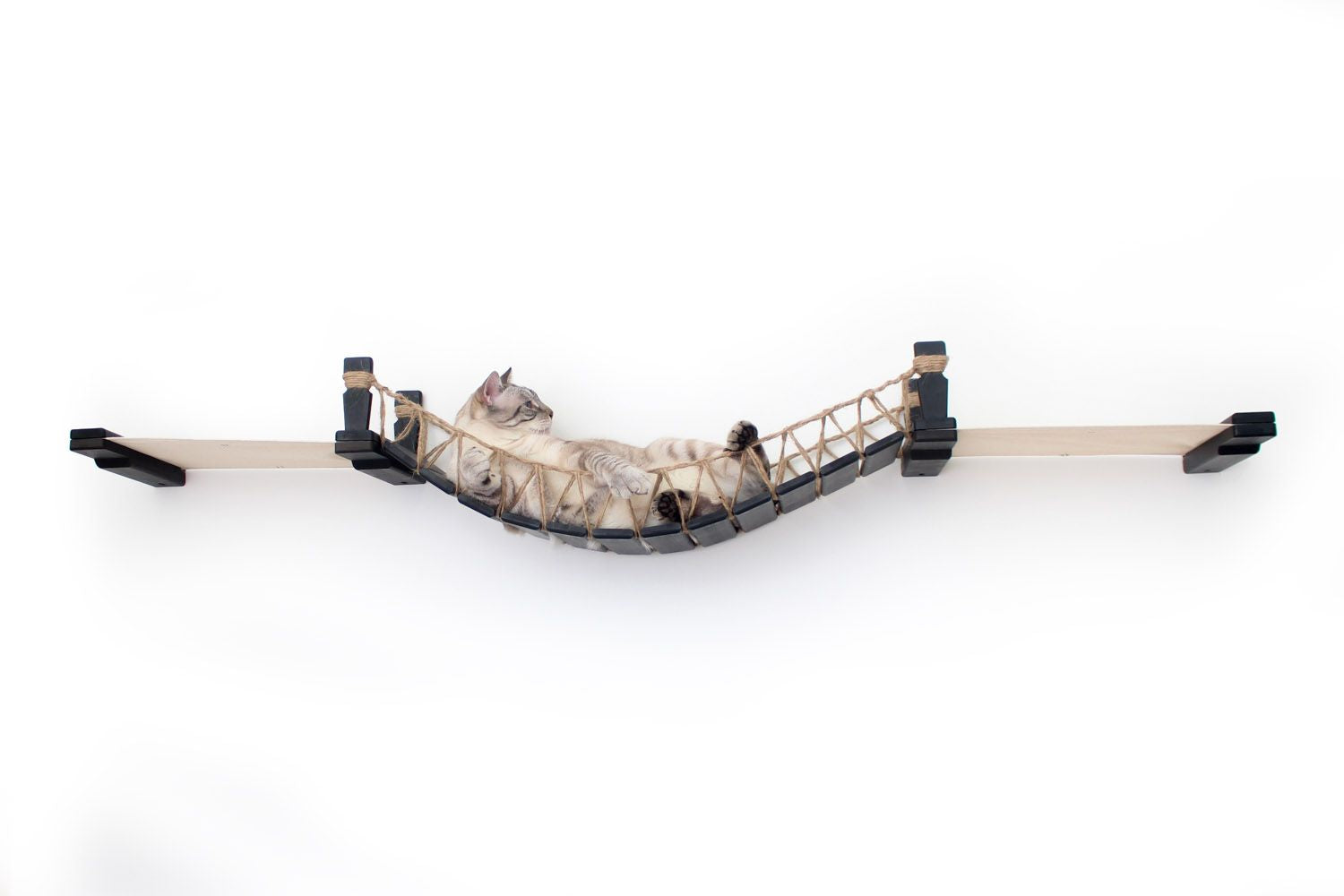 Double Cat Hammock and Climbing Bridge Combo