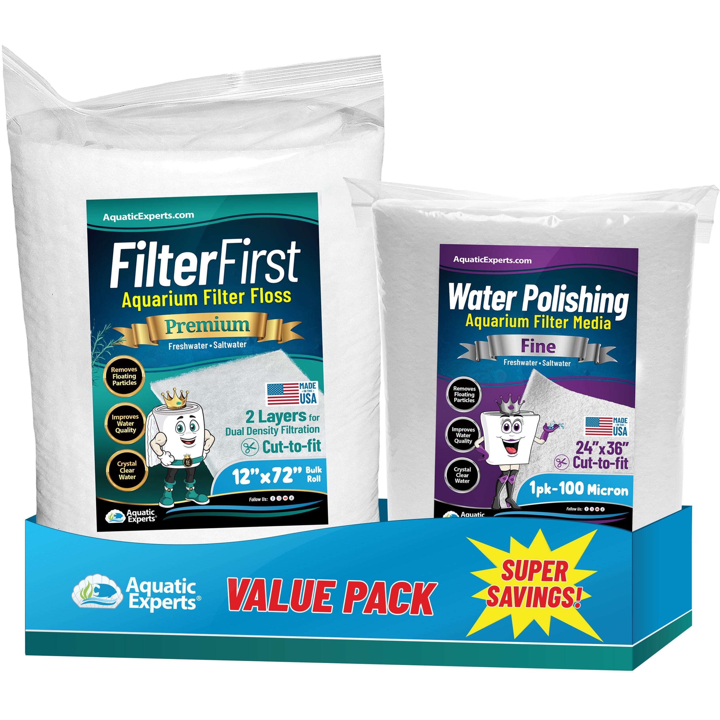 FilterFirst Aquarium Filter Floss Pad for Clear Water | Aquatic Experts