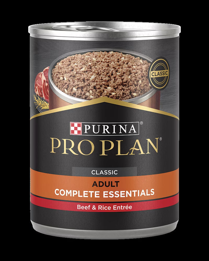 Pro Plan Complete Essentials Adult Beef & Rice Entrée Classic Wet Dog Food (13oz)