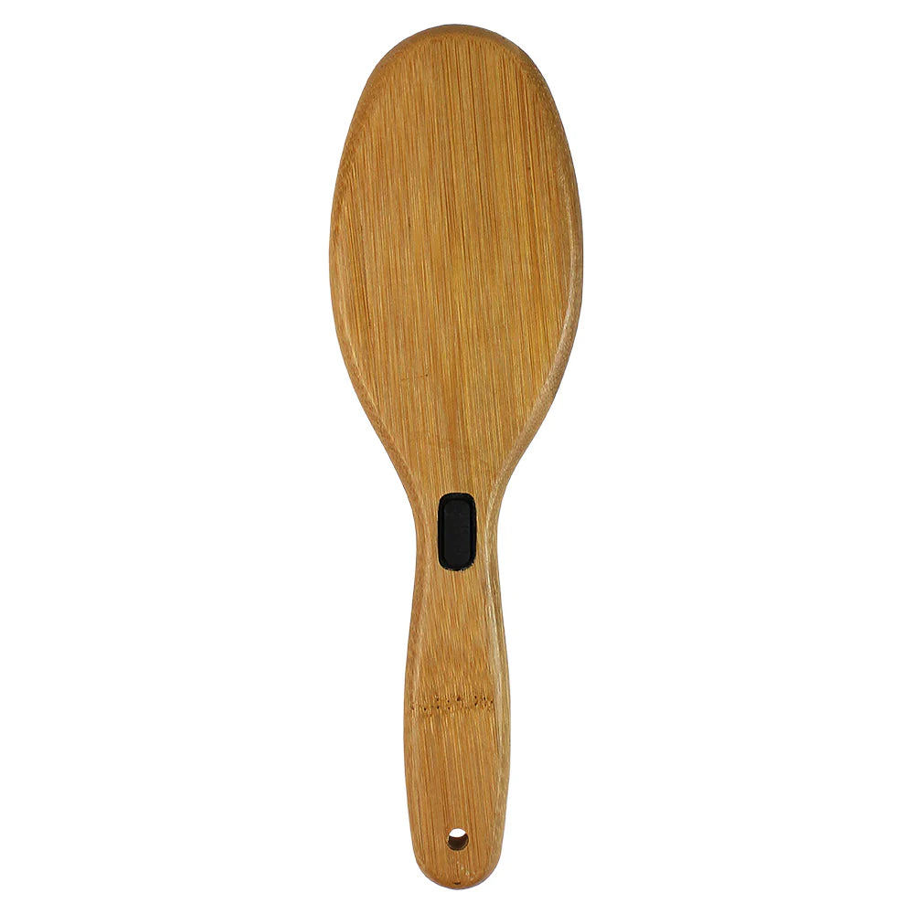 Bamboo Groom Oval Pin Brush with Stainless Steel Pins- Large