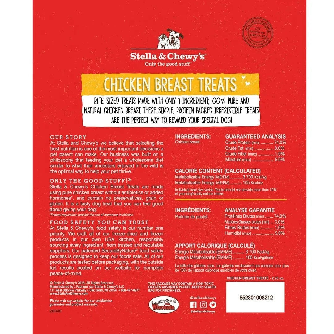 Stella & Chewy’s Freeze Dried Chicken Breast Dog Treat (2.75oz)