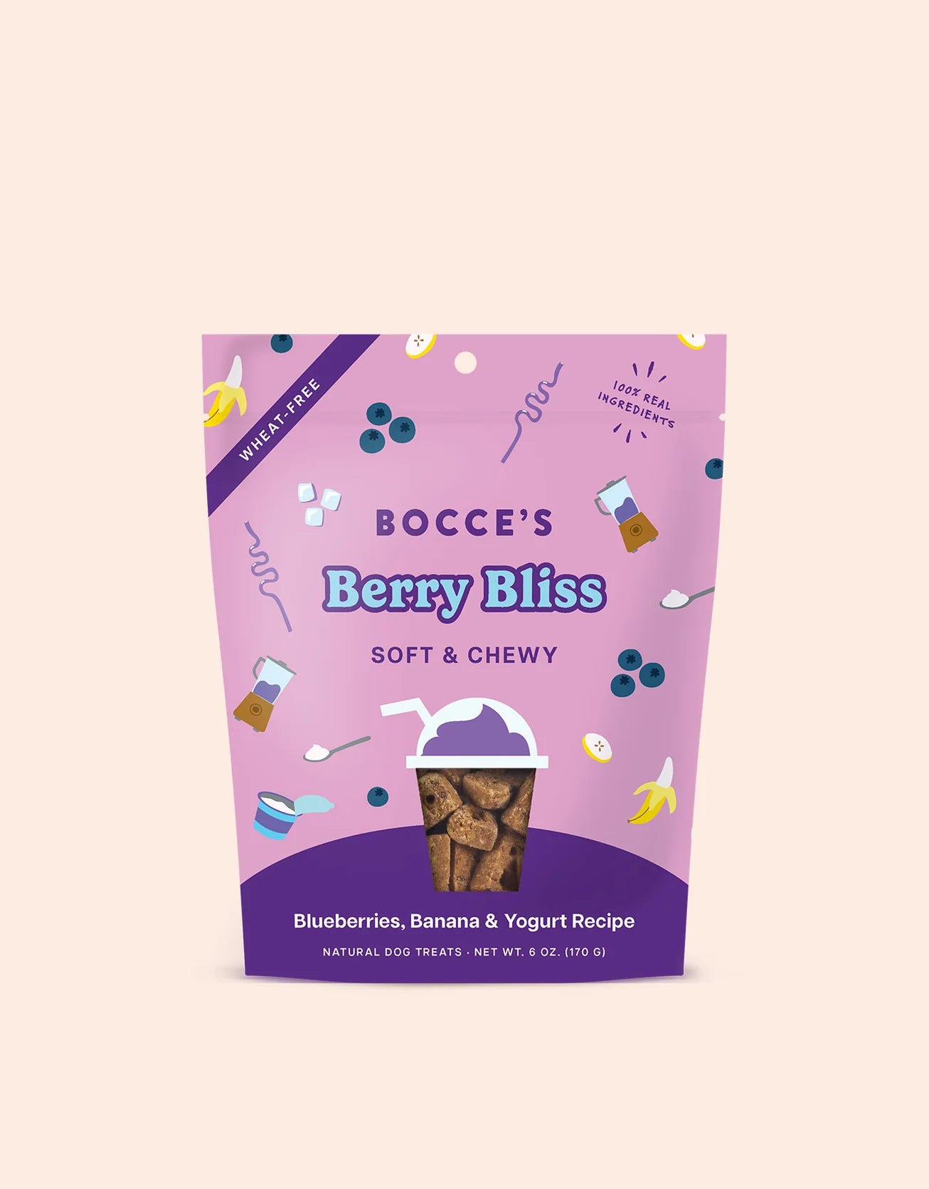 Bocces Dog Soft Chew Berry Bliss (6oz)