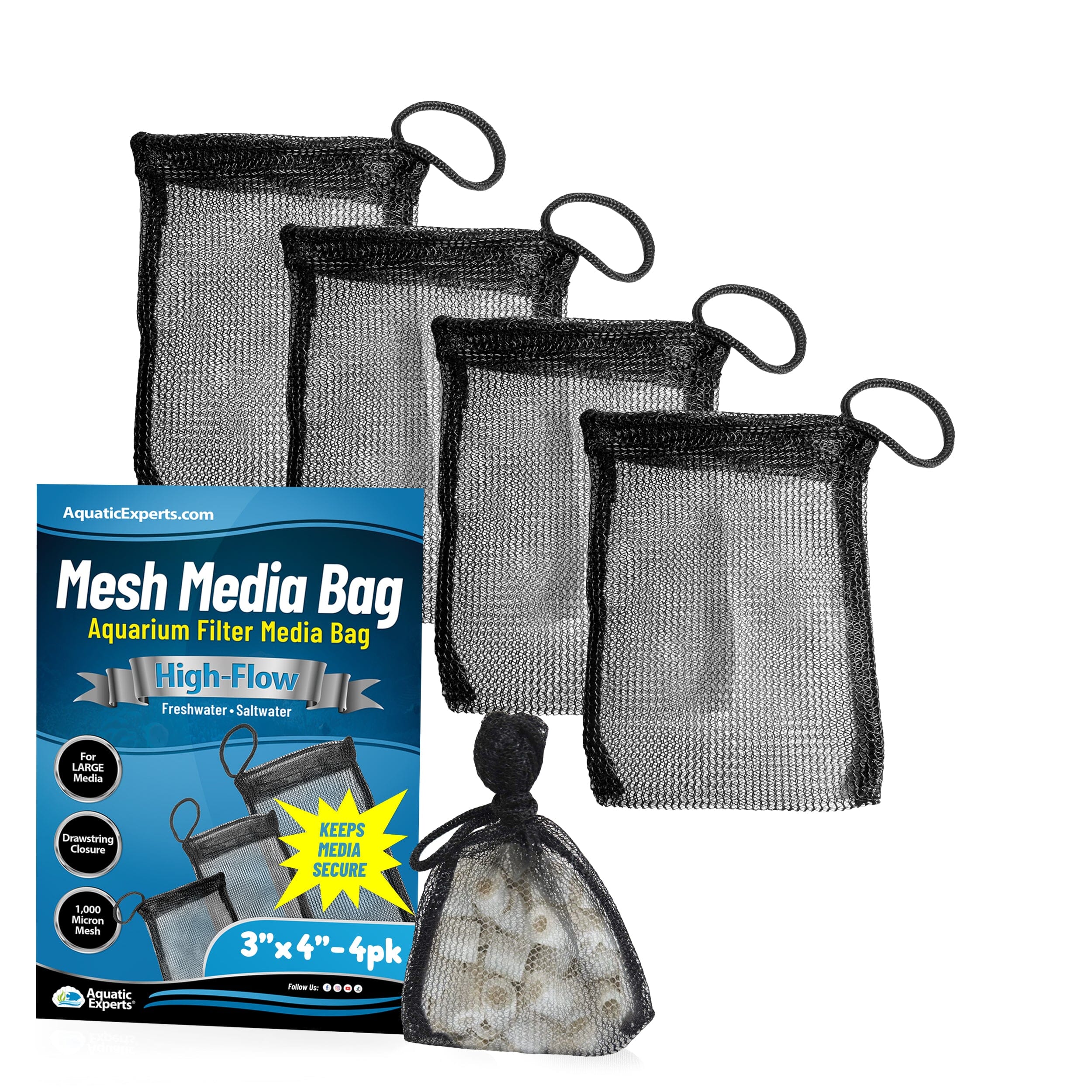 Aquarium Filter Bag - High Flow Mesh Media for Efficient Filtration | Aquatic Experts