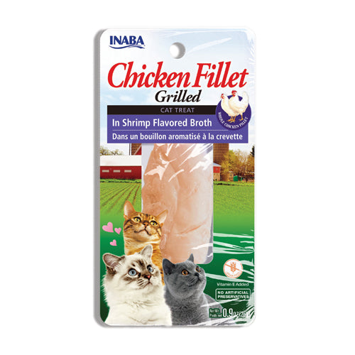 INABA CAT GRILL FIL CALDO DE POLLO/CAMARONES 0.9oz