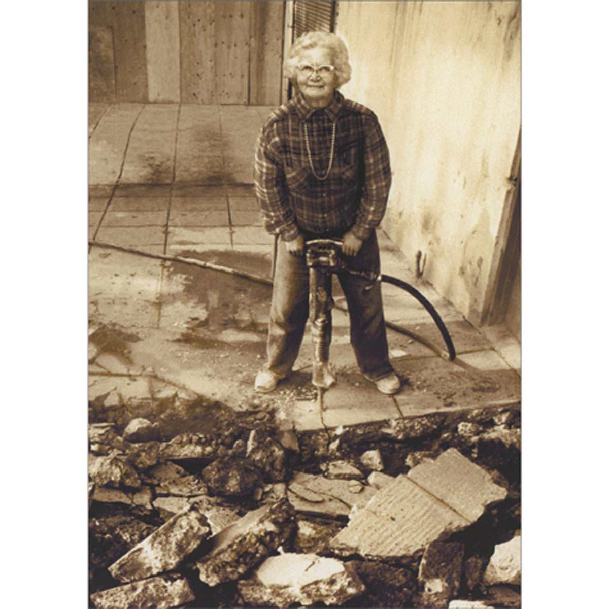 Avanti Woman Jack-Hammering-Pop Out Greeting Card
