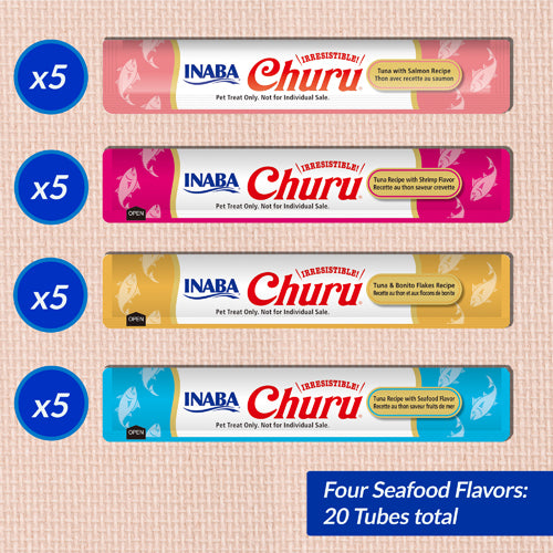 Inaba Churu Seafood Variety Box (20ct/.5oz)