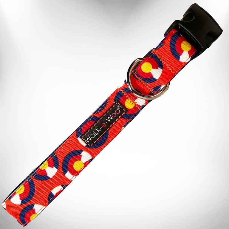 Walk-e-Woo Colorado and Texas Dog Collars, Leads, and Bows - 6 Styles