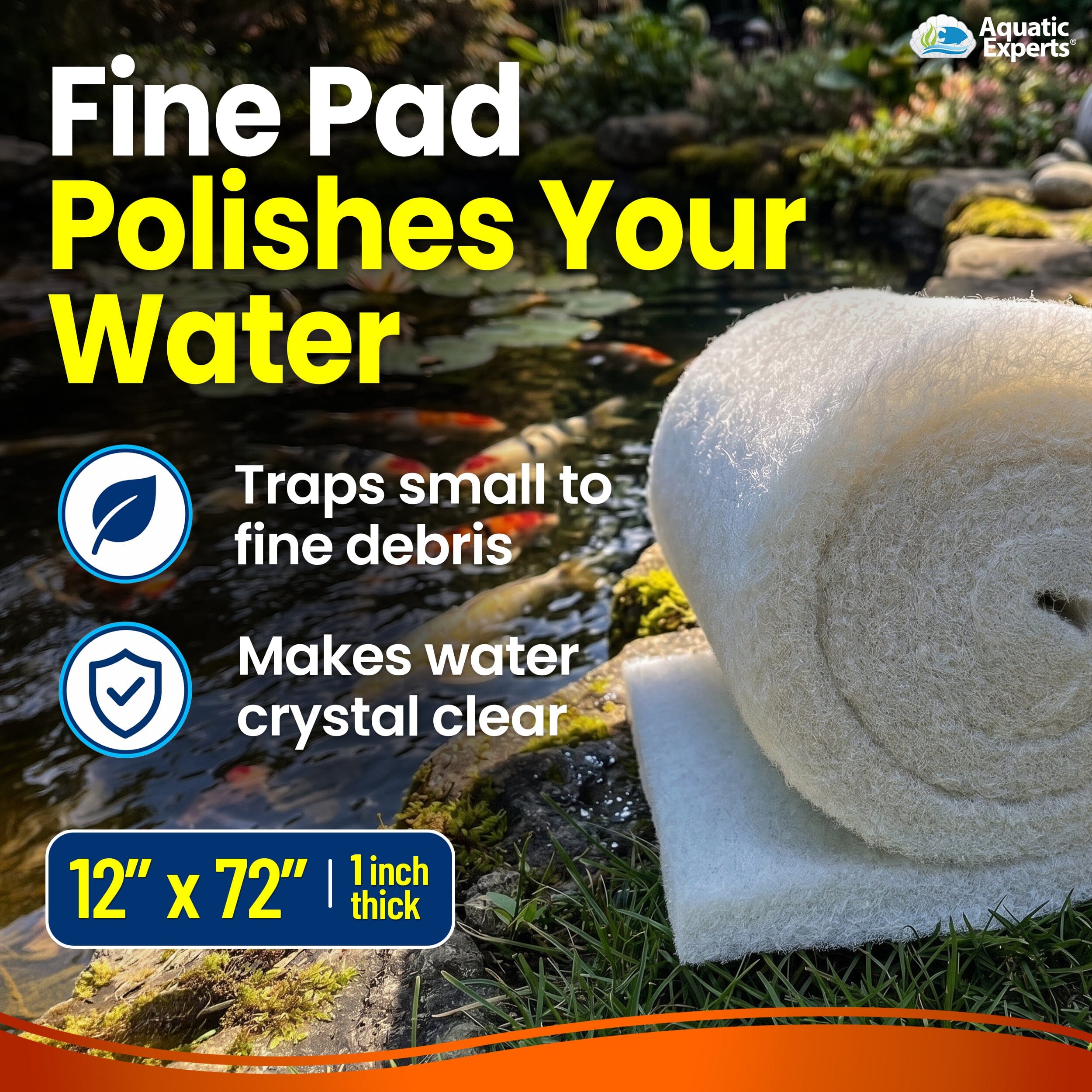 Crystal Clear Pond Bundle – Cream & White Pads | Aquatic Experts