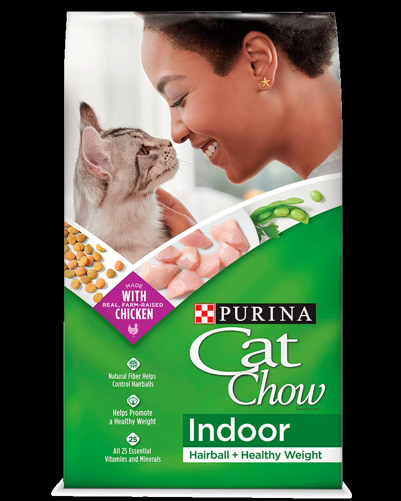 4.15 lb Cat Chow para interiores, bolas de pelo y comida para gatos de peso saludable