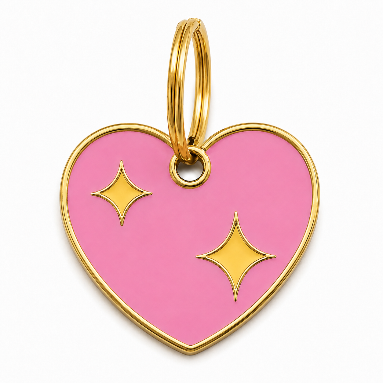 Pink Heart Tag