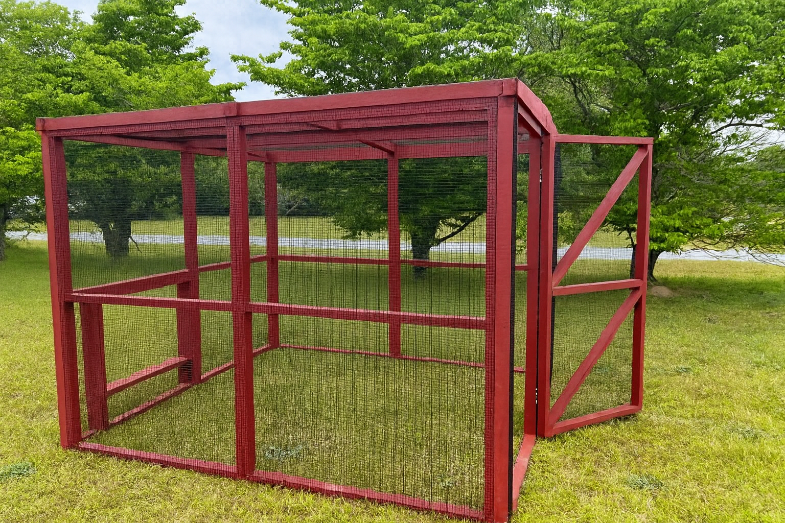 Wooden 16 Ft. Chicken Run (8’W X 16’L X 6’3”H)