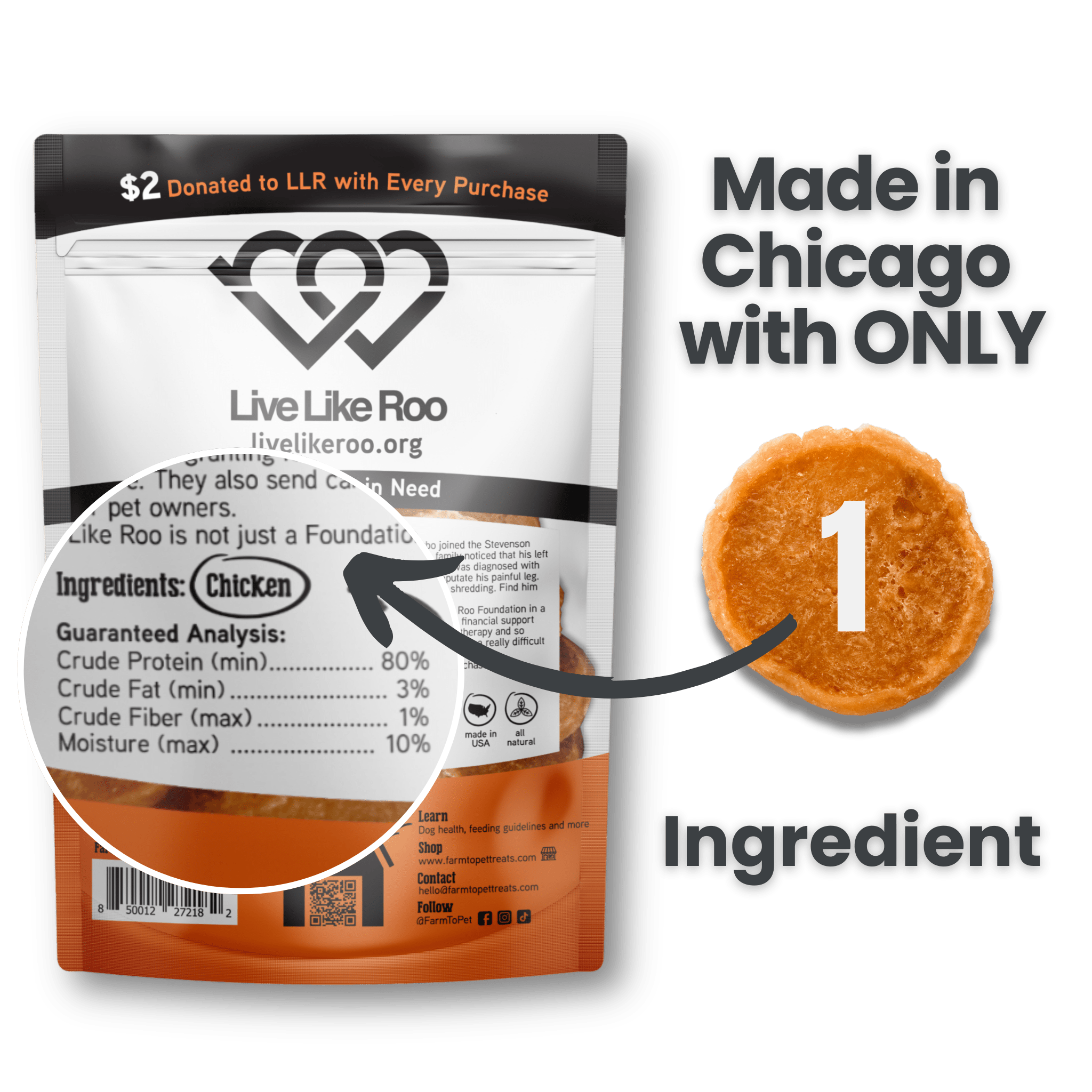 Farm To Pet Live Like Roo Chicken Chips