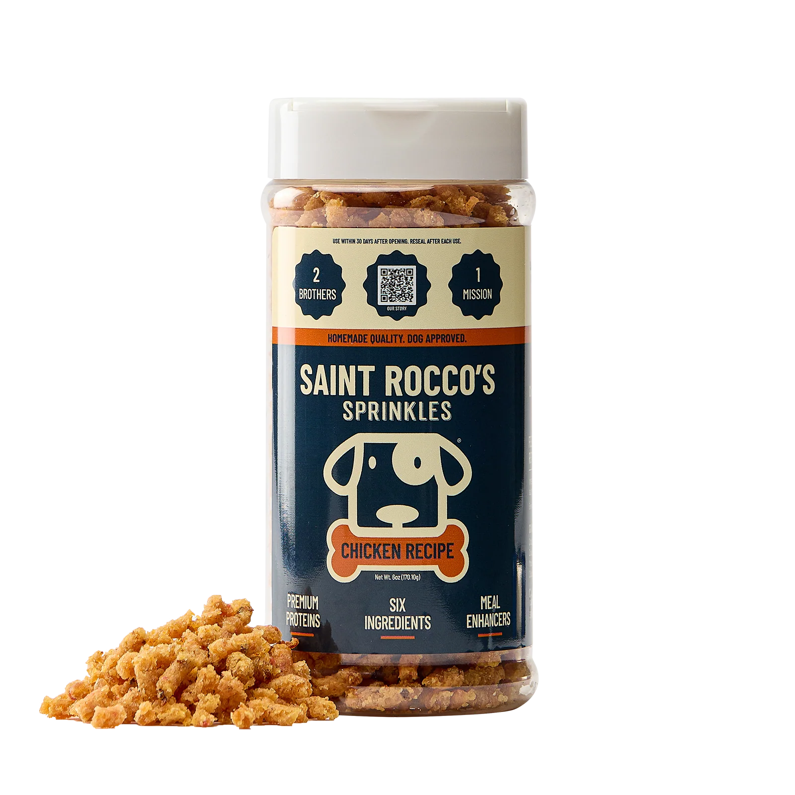 Saint Rocco's Dog Chicken Sprinkles (6oz)