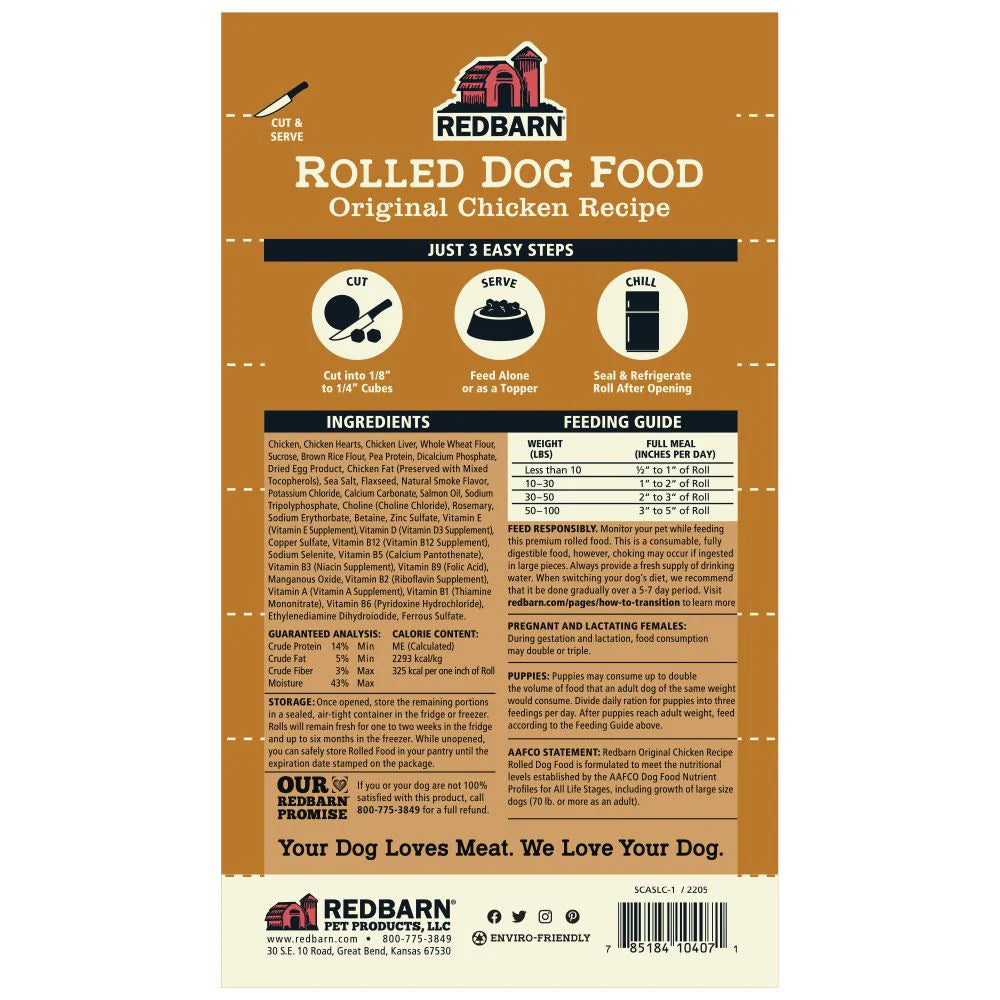 Redburn Chicken Recipe Rolled Large Dog Chews (4lb)