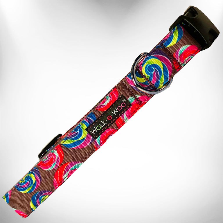 Walk-e-Woo Lollipop Dog Collars, Leads, and Bows - 2 Styles