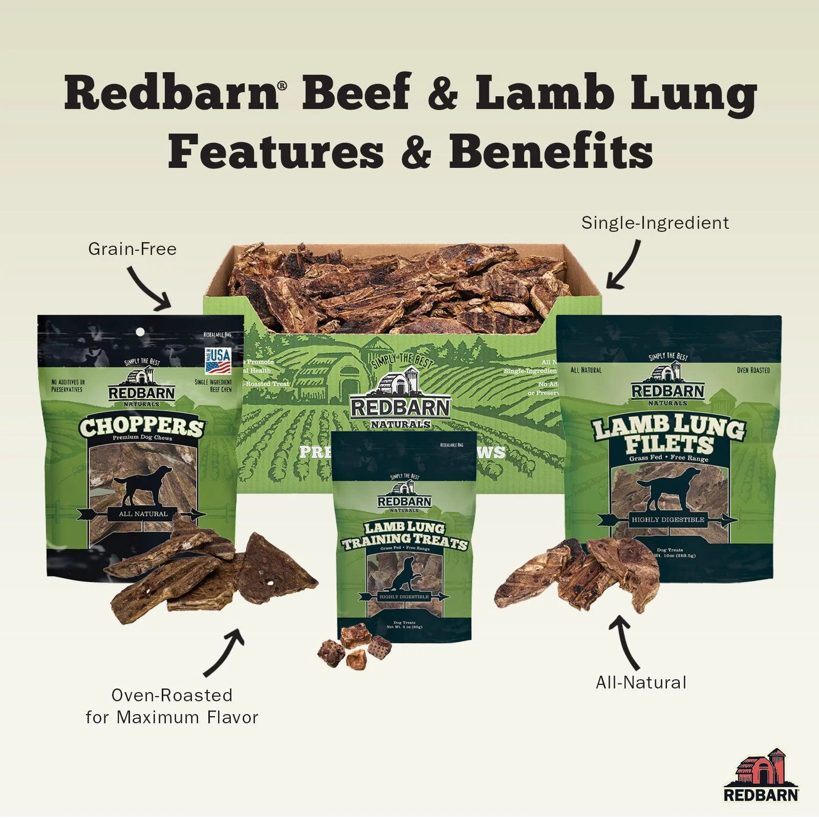 Redbarn Natural Dog Choppers (9oz)