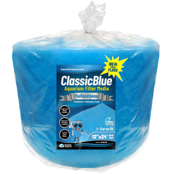 Classic Bonded Aquarium Filter Pad - Blue & White Aquarium Filter Media Roll Bulk, Customizable for Most Filters