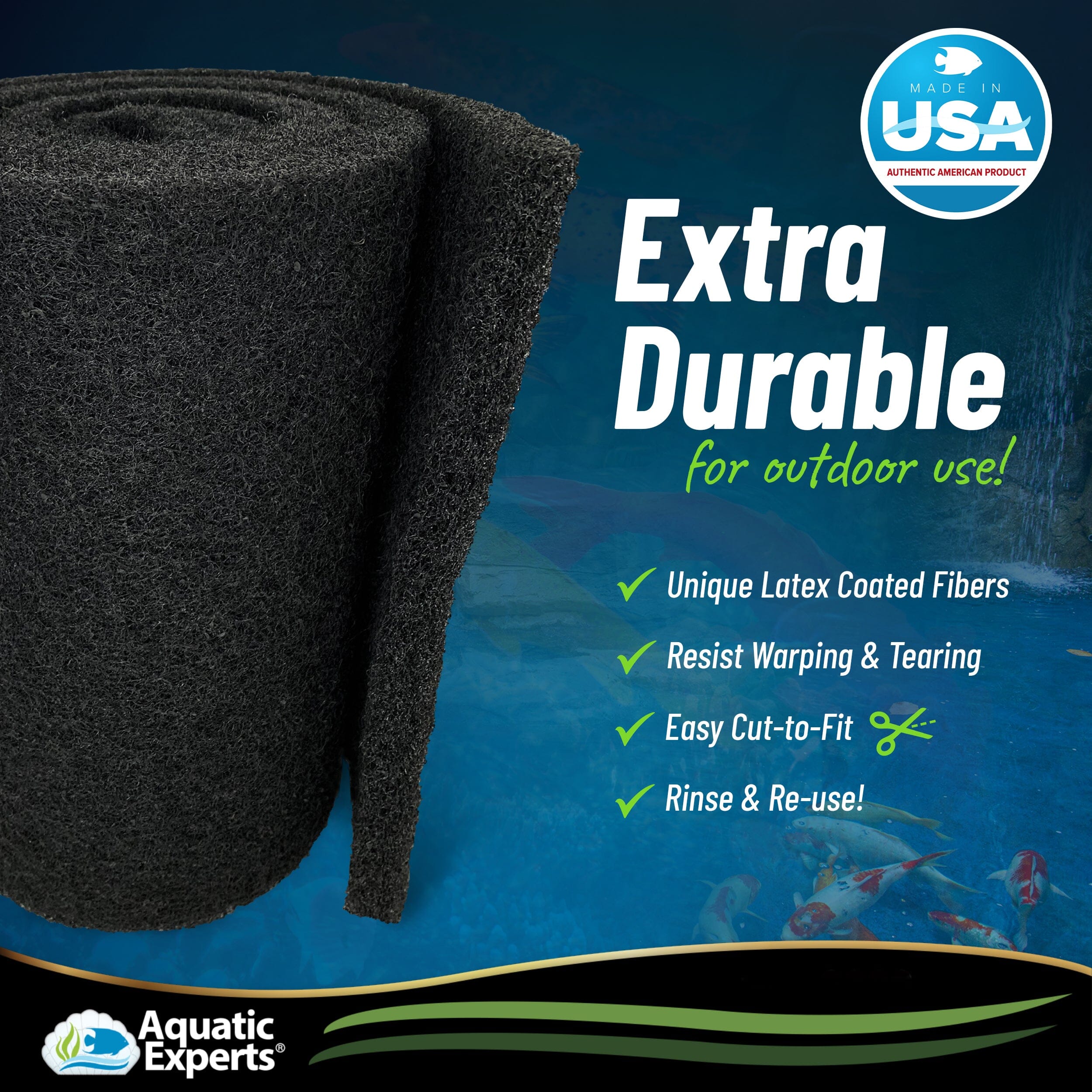 Clear & Healthy Pond Bundle - Carbon Filter, Bio Balls & Pad Kit | Aquatic Experts