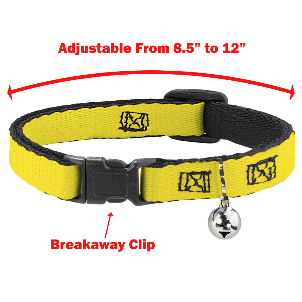Cat Collar Breakaway - Geometric Triangle Blocks Multi Color