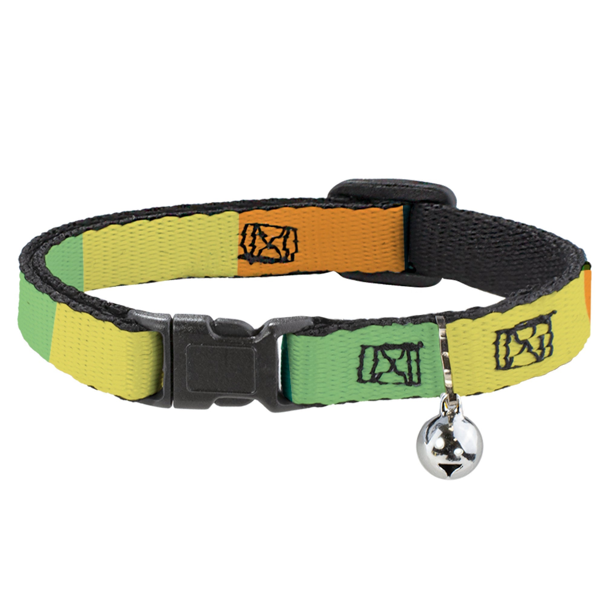 Breakaway Cat Collar with Bell - Summer Essentials Color Block 1