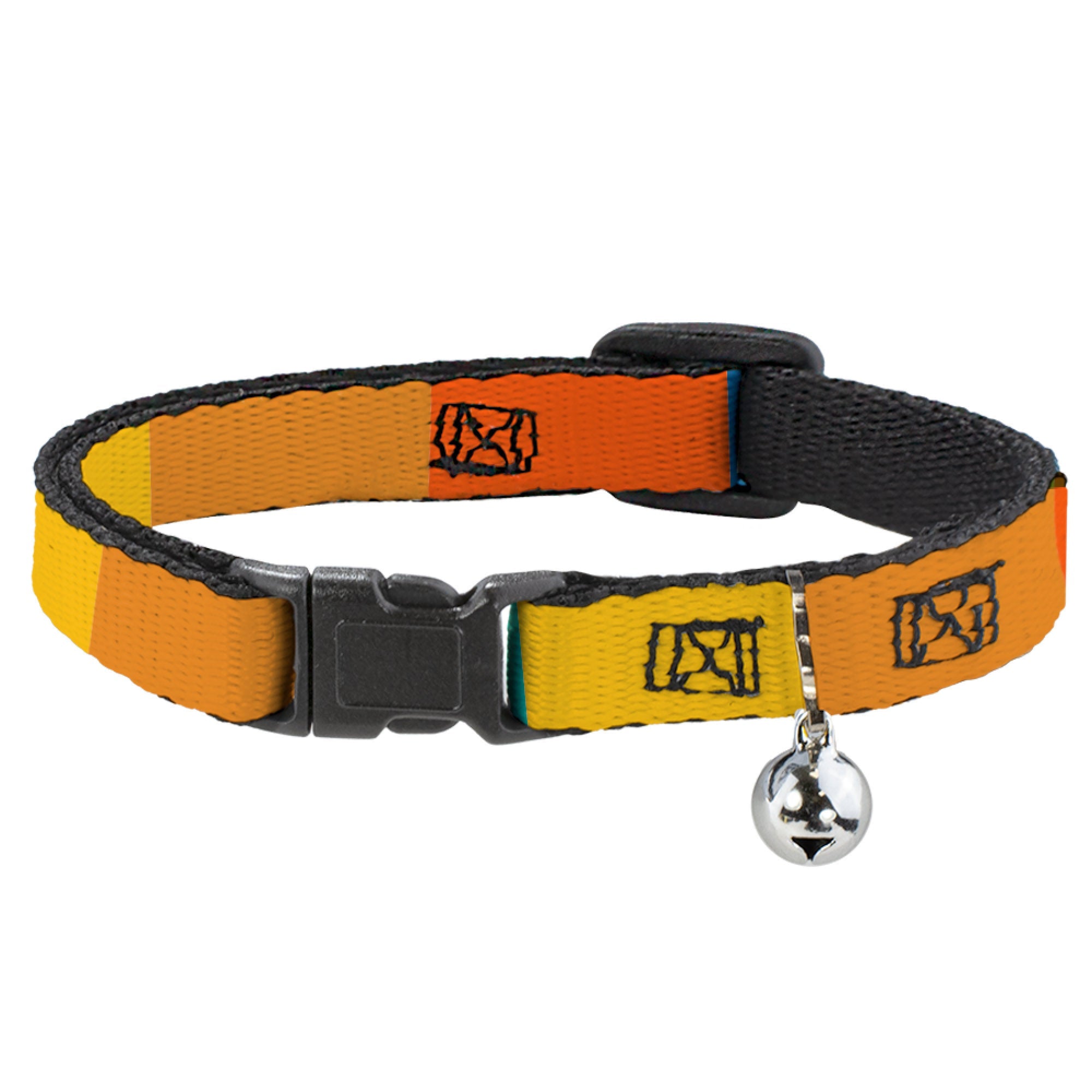 Breakaway Cat Collar with Bell - Summer Essentials Color Block 2