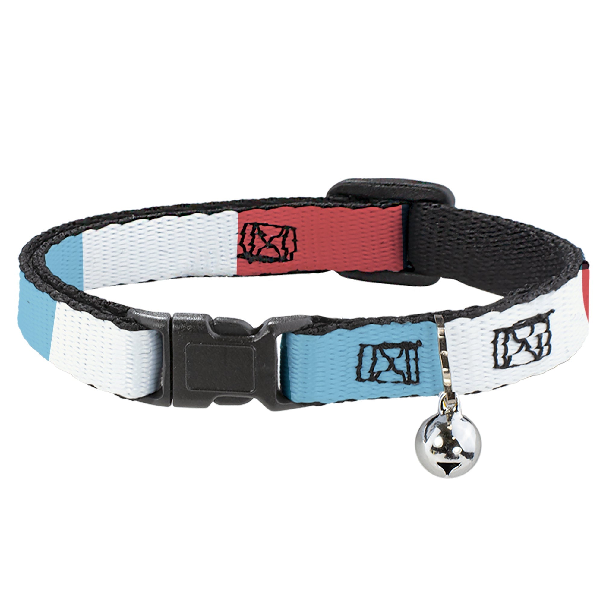 Breakaway Cat Collar with Bell - Summer Essentials Color Block 4