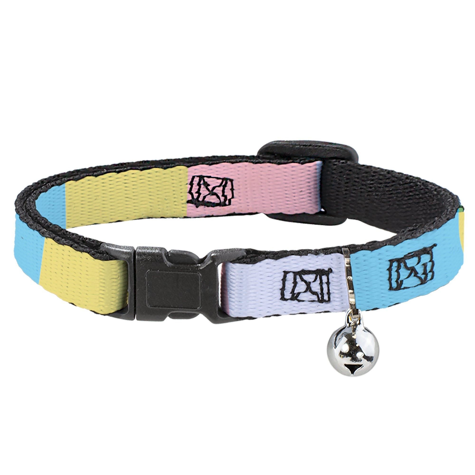 Breakaway Cat Collar with Bell - Summer Essentials Color Block 6