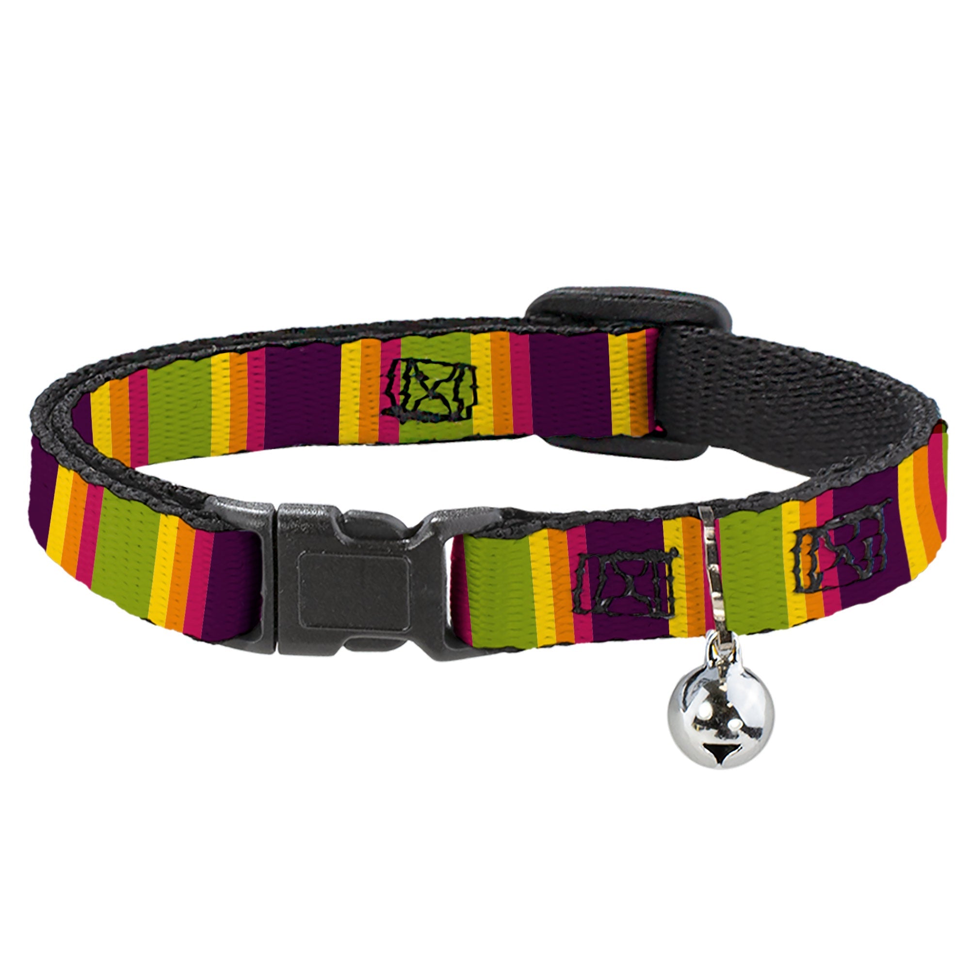 Breakaway Cat Collar with Bell - Summer Essentials Color Block 7