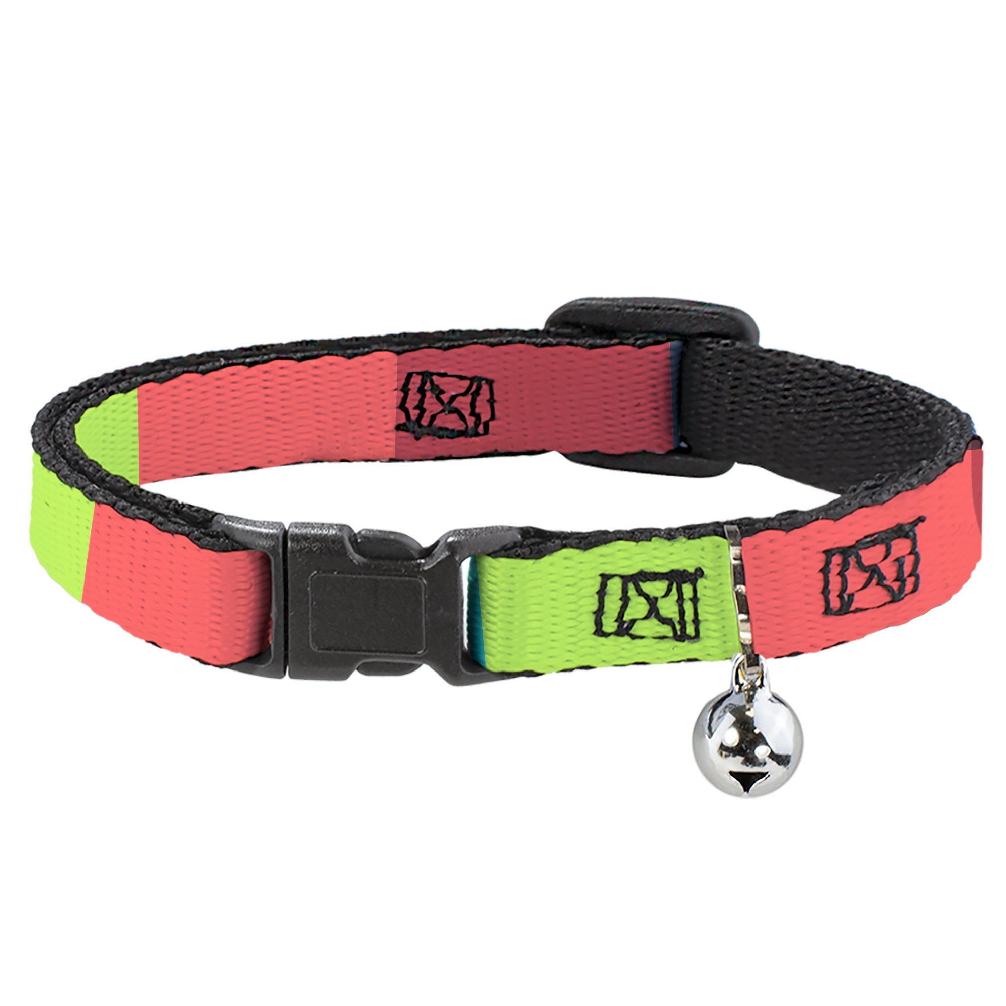 Breakaway Cat Collar with Bell - Summer Essentials Color Block 8